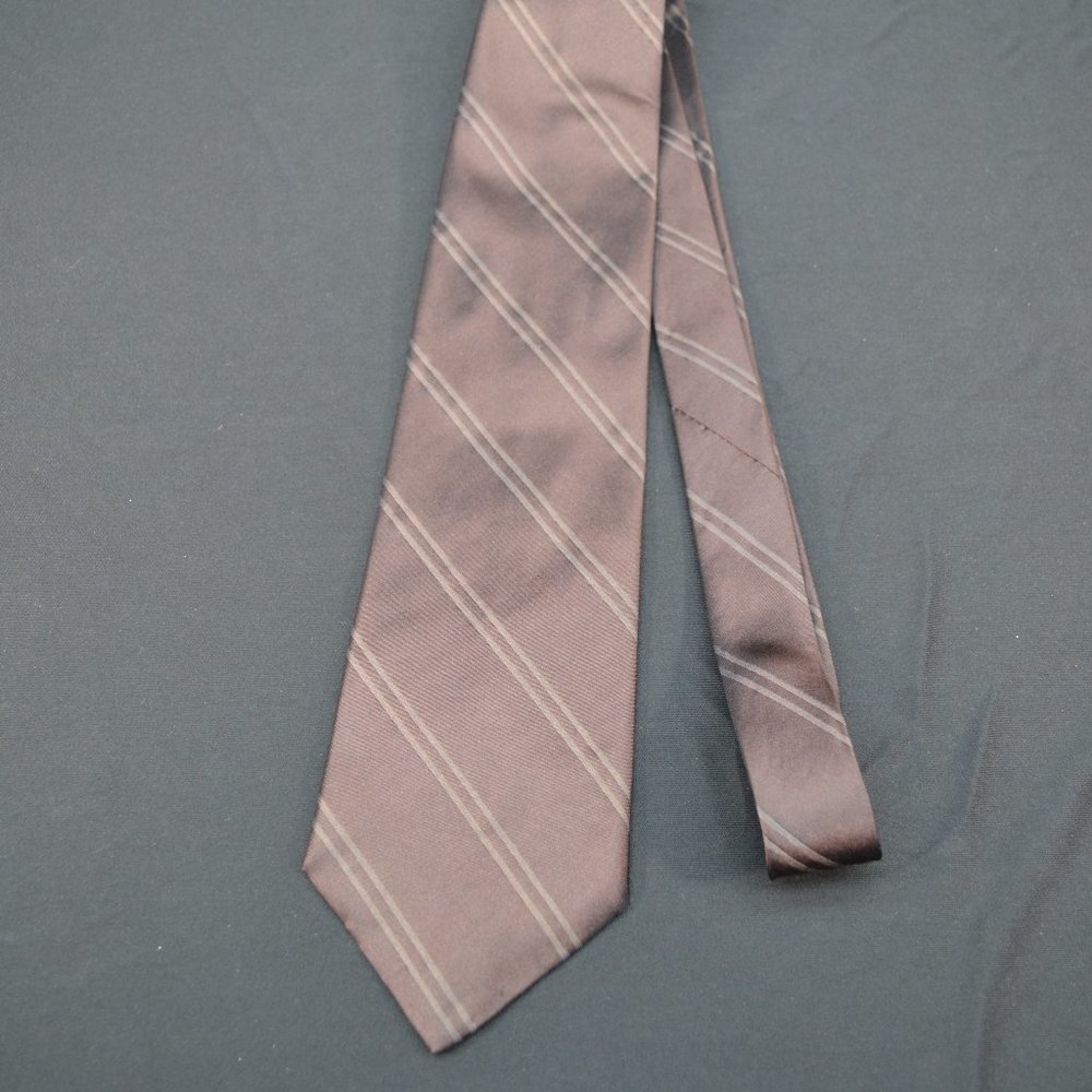 DKNY 100% silk tie - Brown